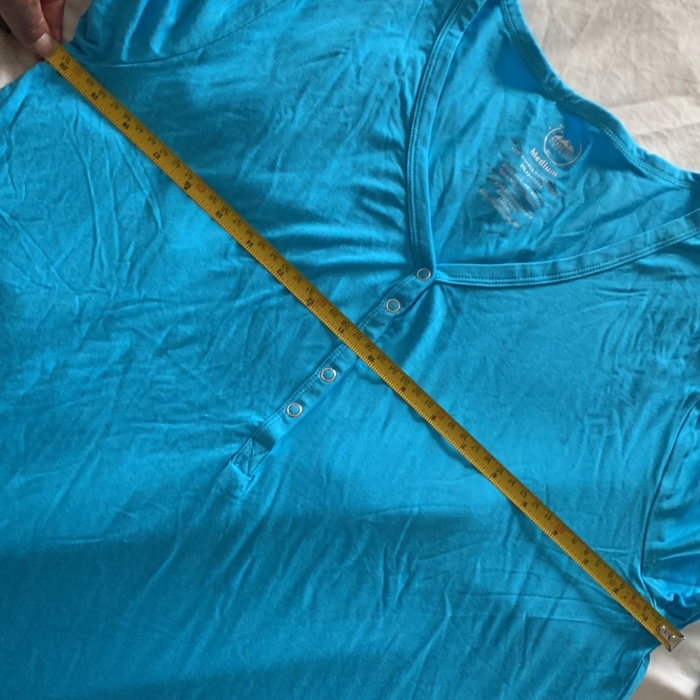 Women 2 pc Loungewear set in Aqua Bamboo viscose - Picture 7 of 8